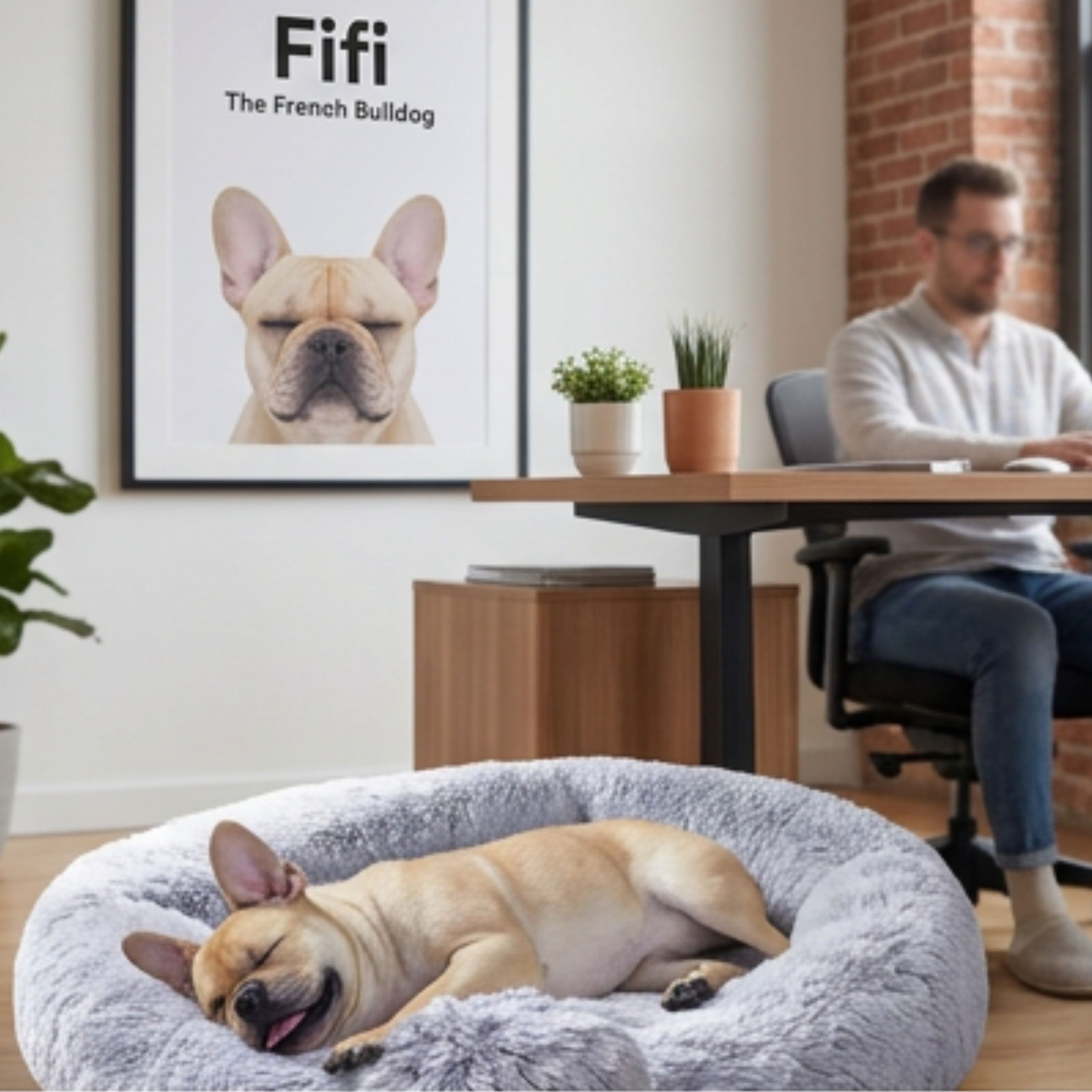 Fifi overseeing the website build from a comfortable distance